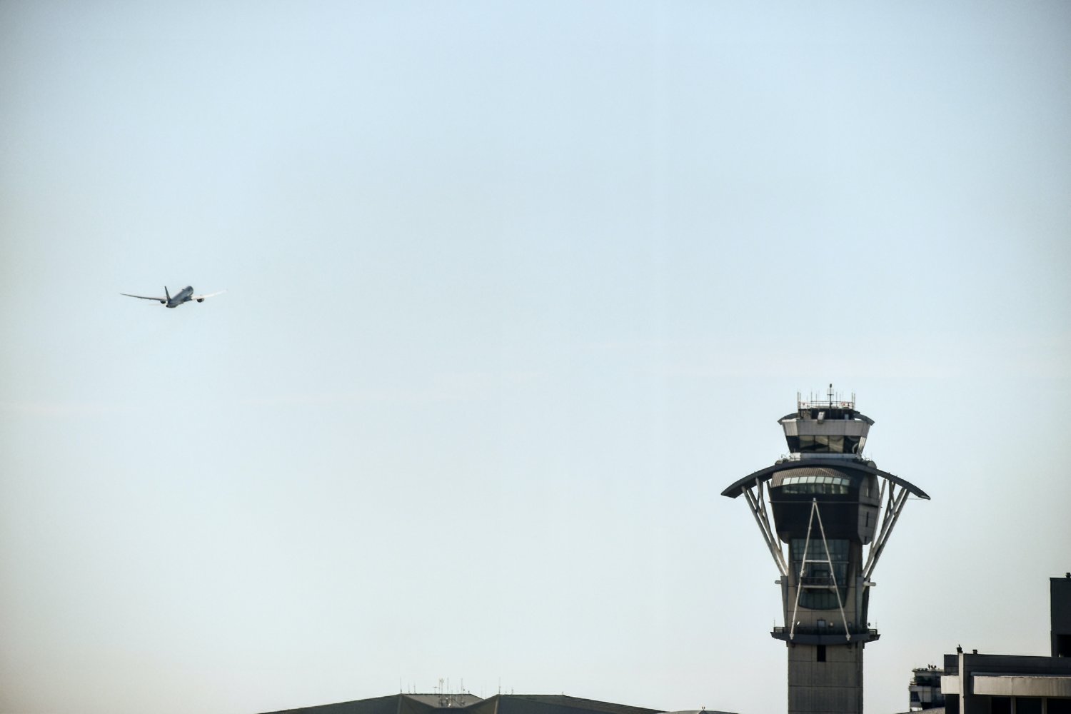Air traffic control tower against a big-sky background symbolising ATC training