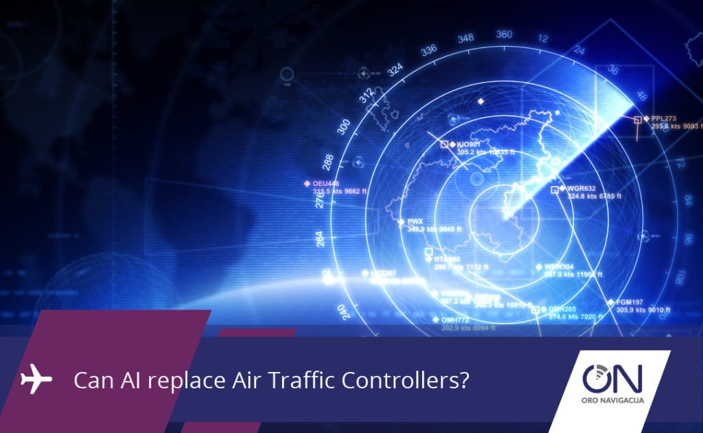 An air traffic control radar display.